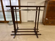 3x Wooden Hanging Rails