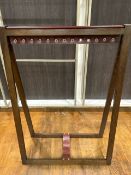 Wooden Hanging Rail with Leather Hanging