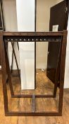 Wooden Hanging Rail with Leather Hanging