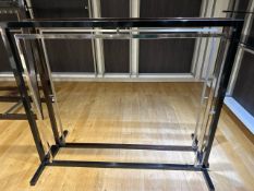 2x Wooden Hanging Rail