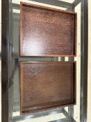 2x Wooden Trays