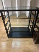 Black Glass Display Unit