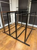 4x Wooden Hanging Rails