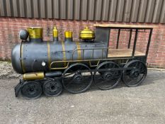 Steam Engine Serving Counter Bar