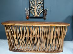 Bamboo Home Bar Counter