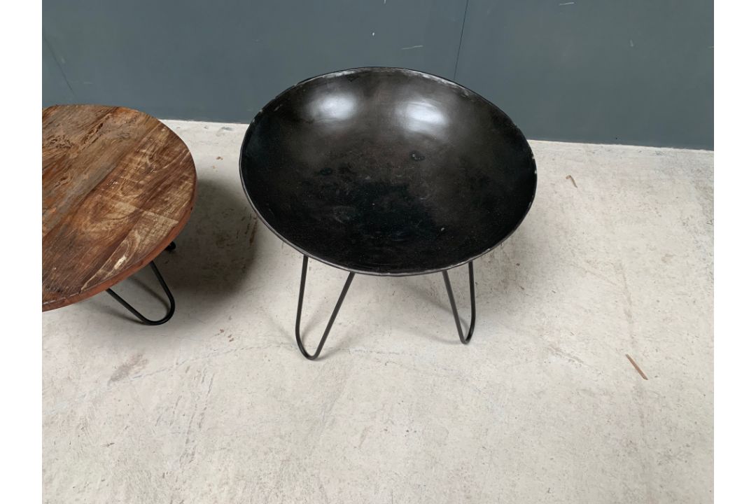 Pair Of Rustic Indian Tigari Side Tables - Image 3 of 4