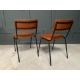 Industrial Vintage Style Dining Chairs - Image 2 of 3