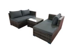 Rattan Grey 3P/C Optional Corner Suite