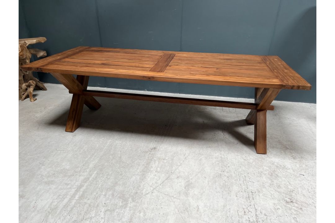 Recycled Teak Dining Table - Image 11 of 11