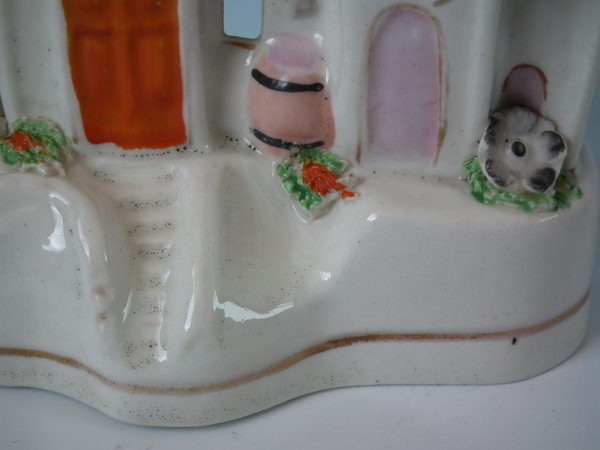 Staffordshire Pottery House With Barrel Pastille Burner - Image 7 of 13