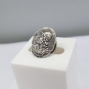 Antique Classical Male Figure 19th Century Buttonhole Stud
