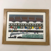 Original Painting By Gordon Barker 'The Christmas Trees Have Arrived'