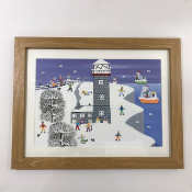 Original Painting By Gordon Barker 'Out In The Snow'
