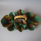 Wedgwood Majolica Leaves Basket