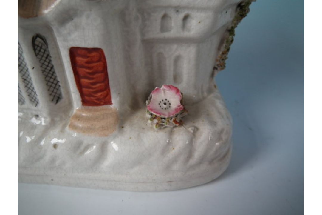 Staffordshire Pottery Two Storey House With Thatched Roof - Image 7 of 15