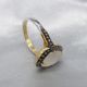 Stunning Moonstone Dress Ring With A Diamond Halo, In Gold-Plated Silver - Image 2 of 6