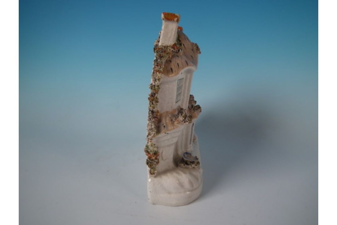 Staffordshire Pottery Two Storey House With Thatched Roof - Image 4 of 15