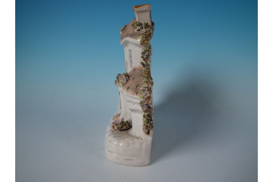 Staffordshire Pottery Two Storey House With Thatched Roof - Image 2 of 15