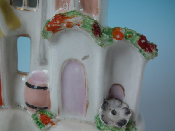 Staffordshire Pottery House With Barrel Pastille Burner - Image 10 of 13