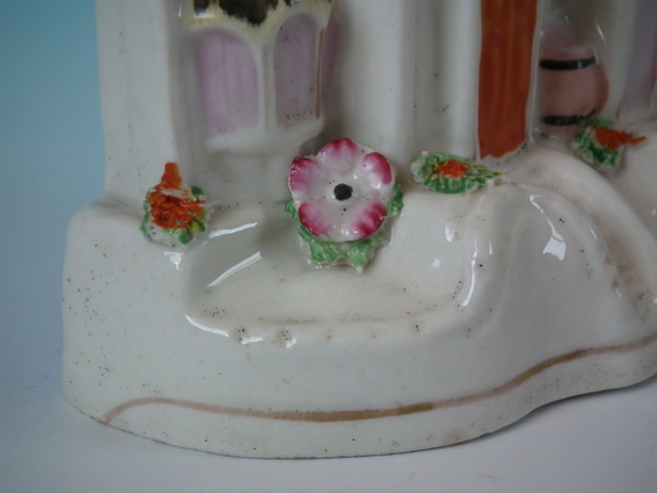 Staffordshire Pottery House With Barrel Pastille Burner - Image 9 of 13