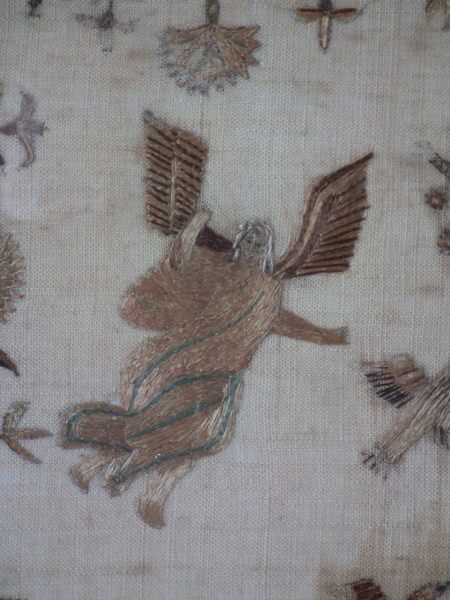 Georgian Sampler, 1796 Adam & Eve Sampler By Charlotte White - Image 6 of 30