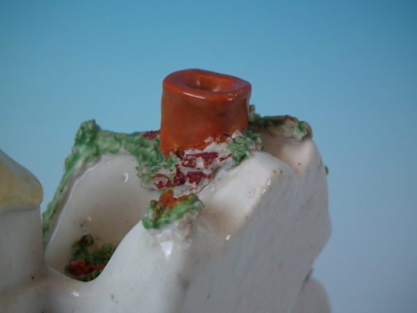 Staffordshire Pottery House With Barrel Pastille Burner - Image 13 of 13