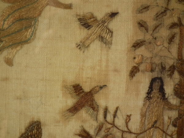 Georgian Sampler, 1796 Adam & Eve Sampler By Charlotte White - Image 9 of 30