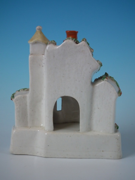 Staffordshire Pottery House With Barrel Pastille Burner - Image 2 of 13