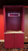 Cabinet labelled 'DRINKS'