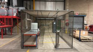 Metal Cage & Workbenches