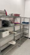 Metal 4 Shelf Units x2