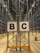 Run Of 22 Bays Of Back To Back Boltless Pallet Racking