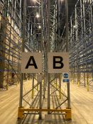 Run Of 22 Bays Of Back To Back Boltless Pallet Racking