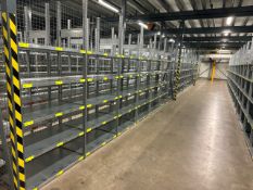 Run Of 17 Bays Of Lightweight Bolt-less Shelving