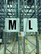 Run Of 32 Bays Of Back To Back Boltless Pallet Racking