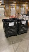 Plastic Storage Tubs x6