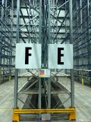 Run Of 32 Bays Of Back To Back Boltless Pallet Racking