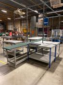 Metal & Wood Sorting Tables x6