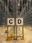 Run Of 22 Bays Of Back To Back Bolt-less Pallet Racking