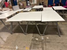 White Office Desk x7