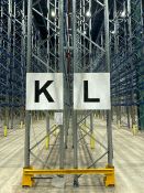 Run Of 32 Bays Of Back To Back Boltless Pallet Racking