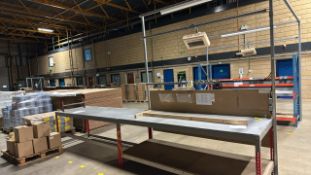 Metal Workbench Witch Chipboard Top x2