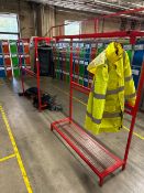 Red Metal Clothing Hangers x2