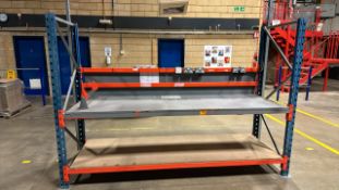 Metal Workbench Witch Chipboard Top