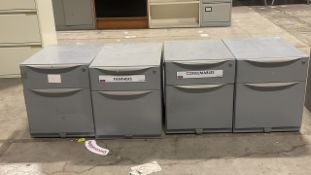 Set Of Filing Cabinets x4
