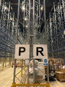 Run Of 22 Bays Of Back To Back Boltless Pallet Racking