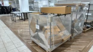 New Wrapped Metal Display Frame With Shelves