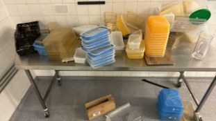 Stainless Steel Preparation Table On Wheels