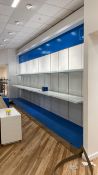Full Wall Of Metal Retail Shelving