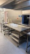 Aluminium Serving Table (On Wheels)